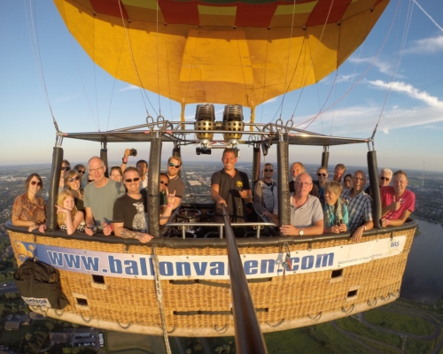 Heteluchtballon vanaf Utrecht naar Noordeloos